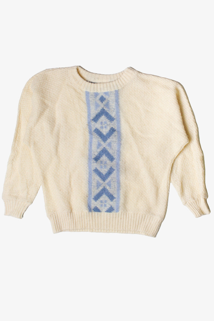 Vintage Batwing Alafoss Icewool Knit Fair Isle Sweater