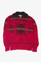 Vintage G.H. Bass & Co. Hand Knit Fair Isle Sweater (1990s)