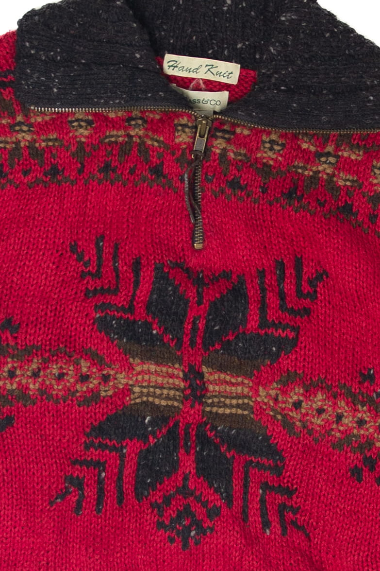 Vintage G.H. Bass & Co. Hand Knit Fair Isle Sweater (1990s)