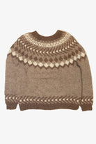 Vintage Brown Fair Isle Sweater (1990s)