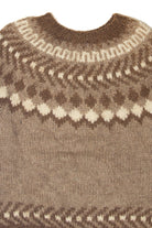 Vintage Brown Fair Isle Sweater (1990s)