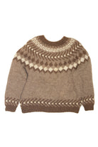 Vintage Brown Fair Isle Sweater (1990s)