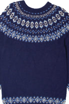 Vintage Blue Fair Isle Sweater (1990s)