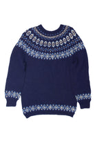 Vintage Blue Fair Isle Sweater (1990s)