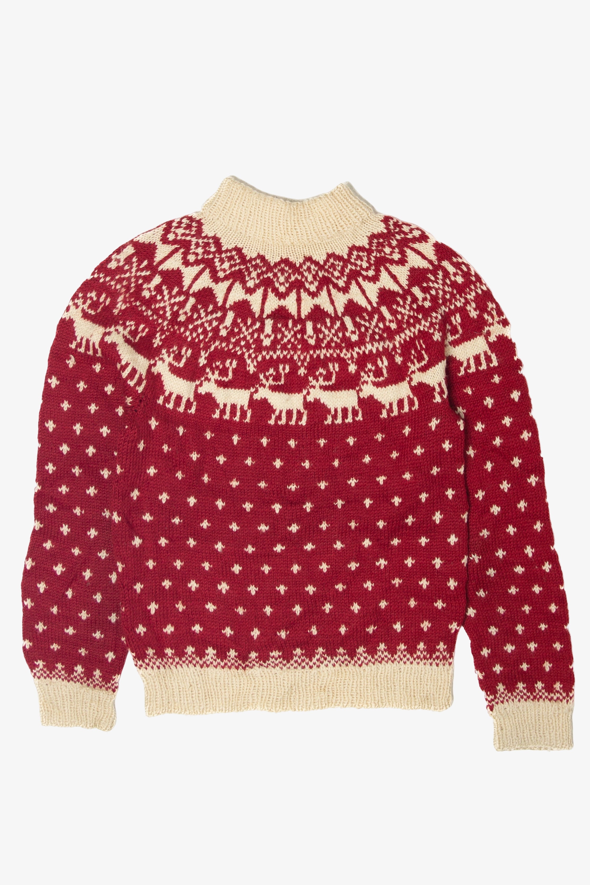 Vintage Reindeer Fair Isle Sweater (1980s)