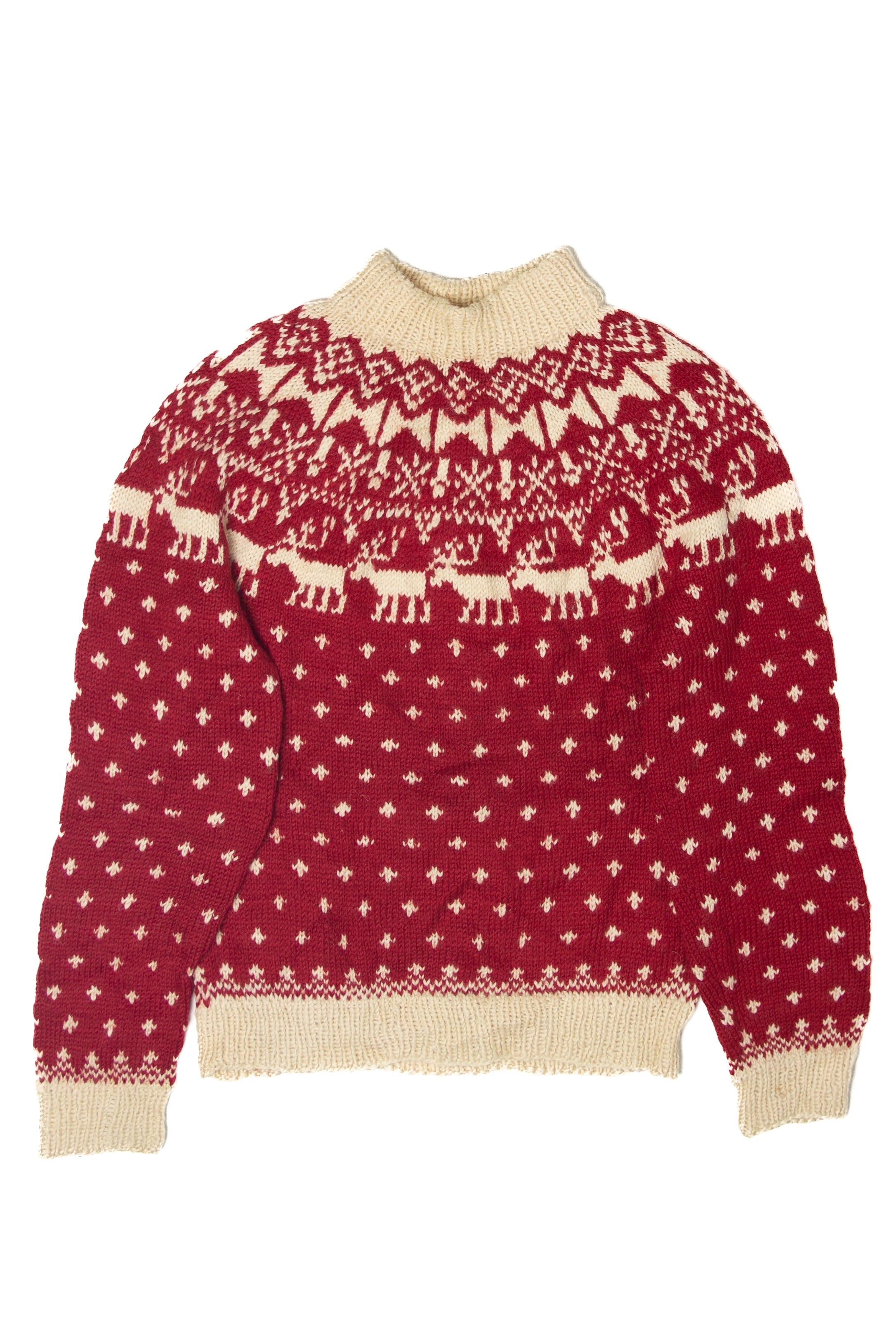 Vintage Reindeer Fair Isle Sweater (1980s)