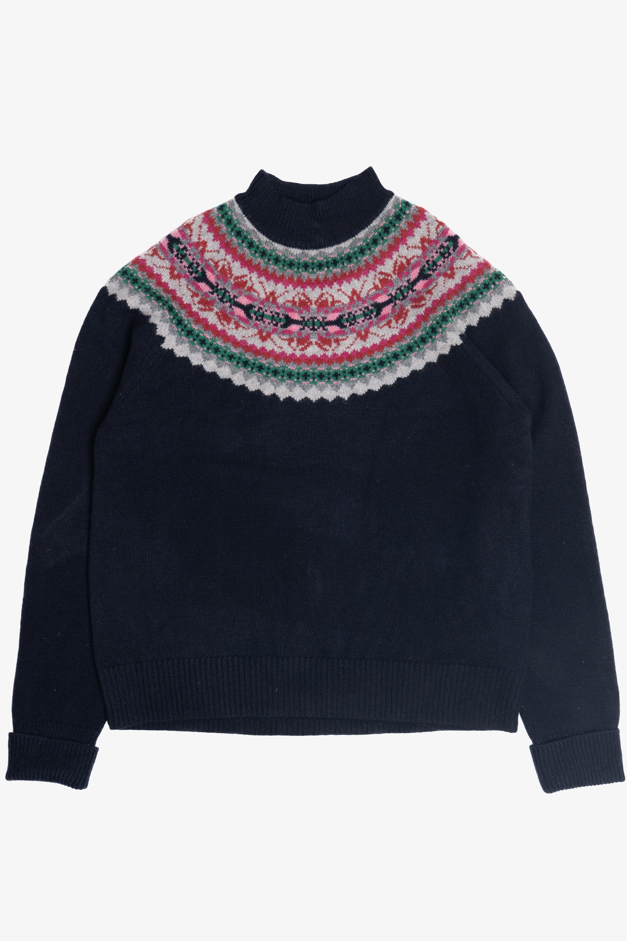 Brooks Brothers Dark Navy Fair Isle Sweater (2010s)