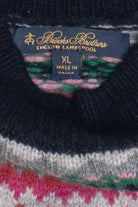 Brooks Brothers Dark Navy Fair Isle Sweater (2010s)