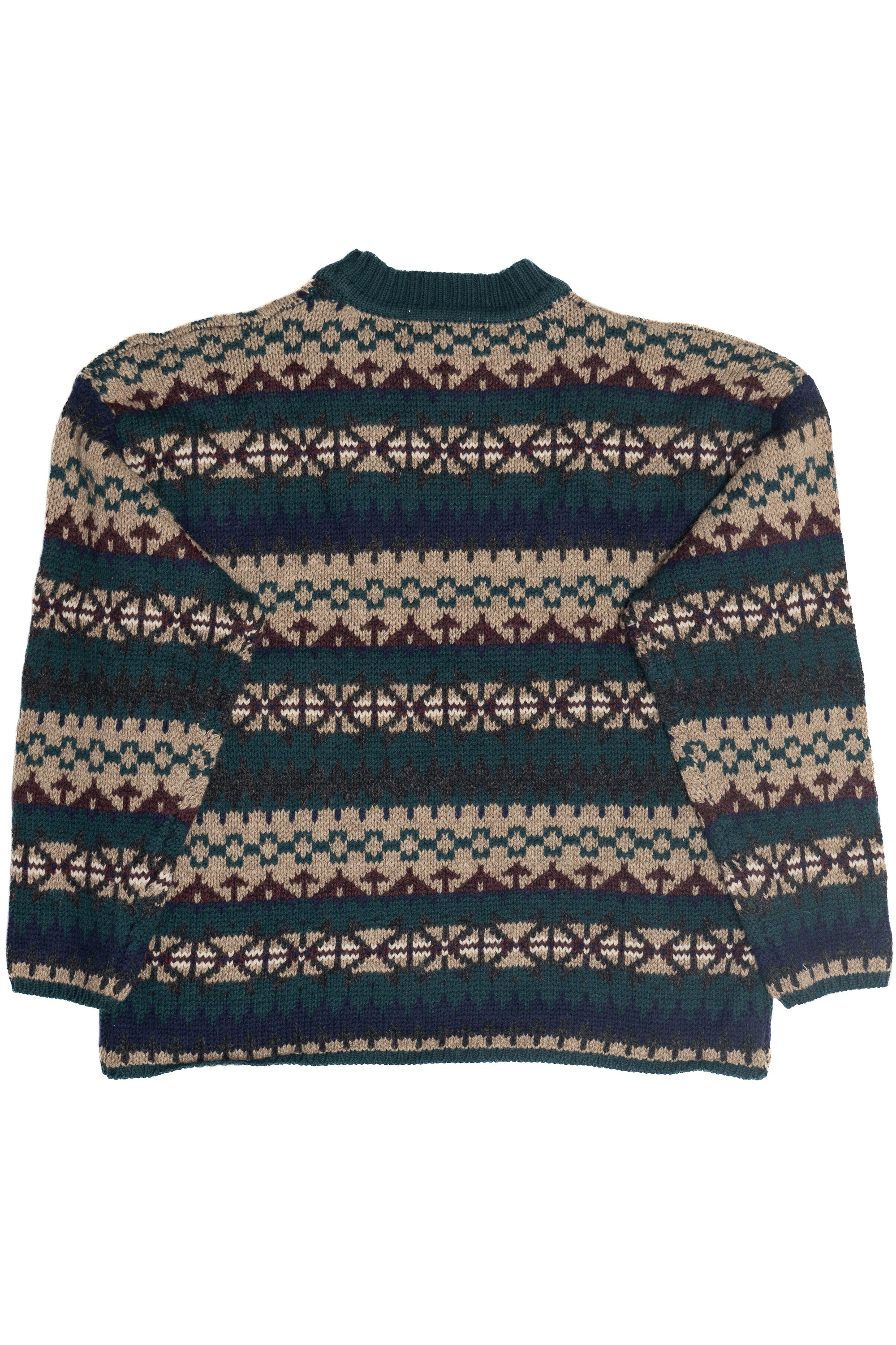 Vintage Heather & Tweed Wool Fair Isle Sweater (2000s)
