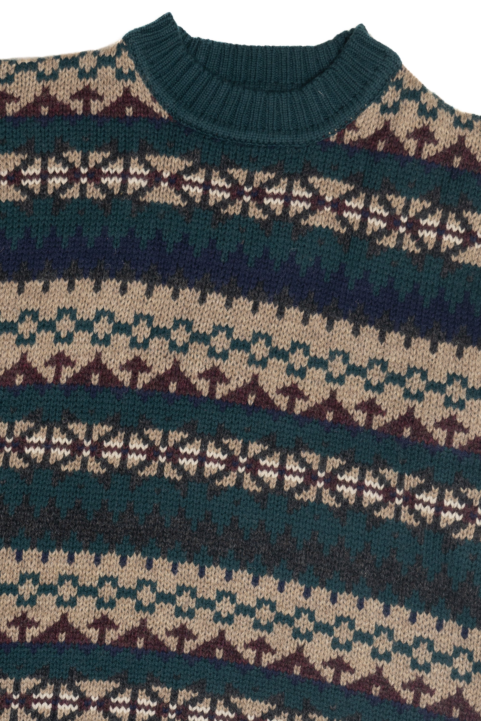 Vintage Heather & Tweed Wool Fair Isle Sweater (2000s)