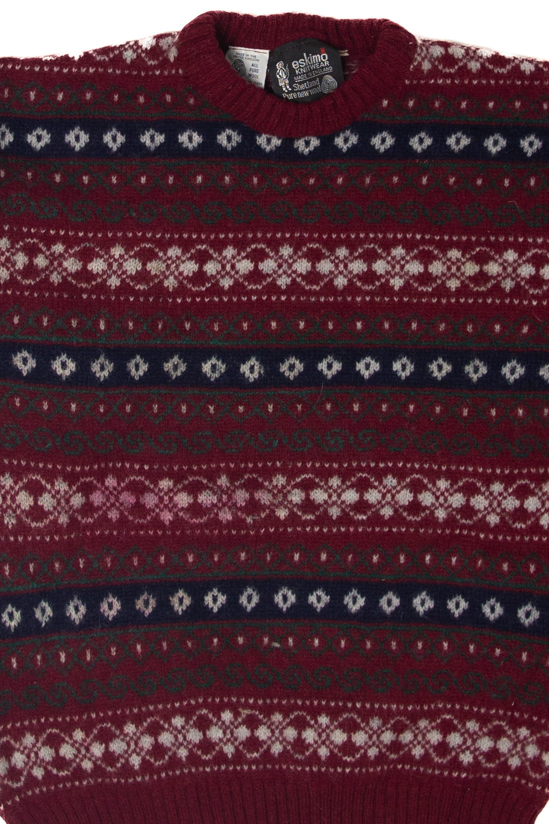 Vintage Eskimo Knitwear Fair Isle Sweater (1990s)