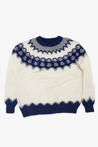 Blue And White Fair Isle Sweater