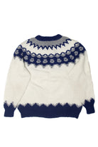 Blue And White Fair Isle Sweater