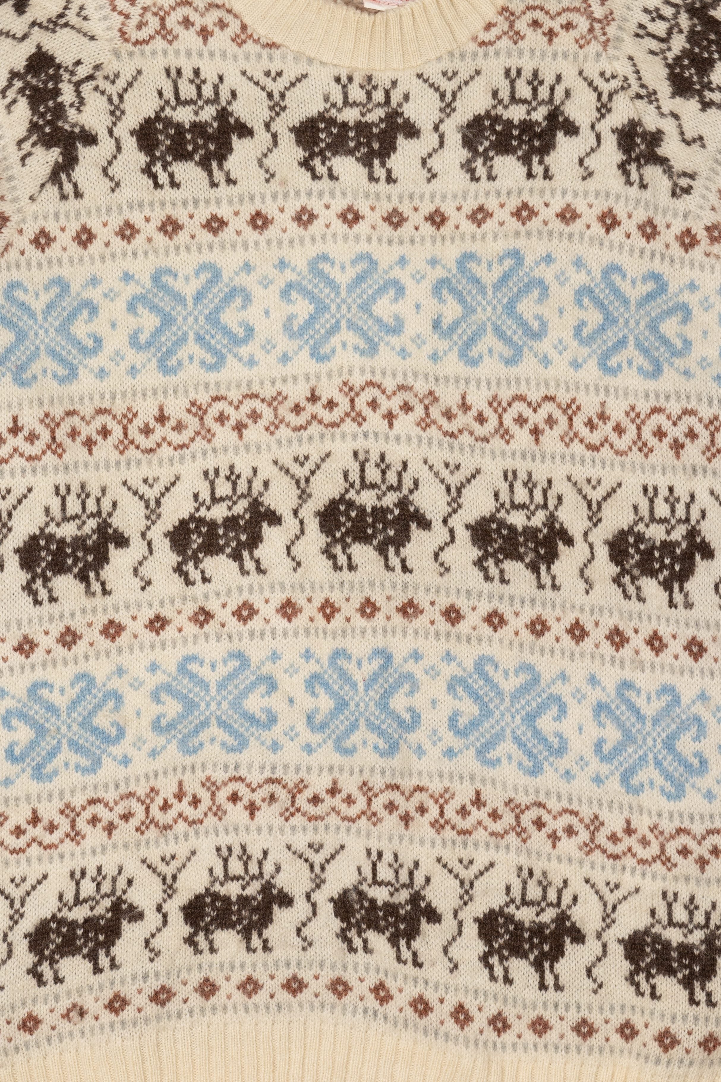 Vintage Fall River Knitting Mills Fair Isle Sweater (1990s)
