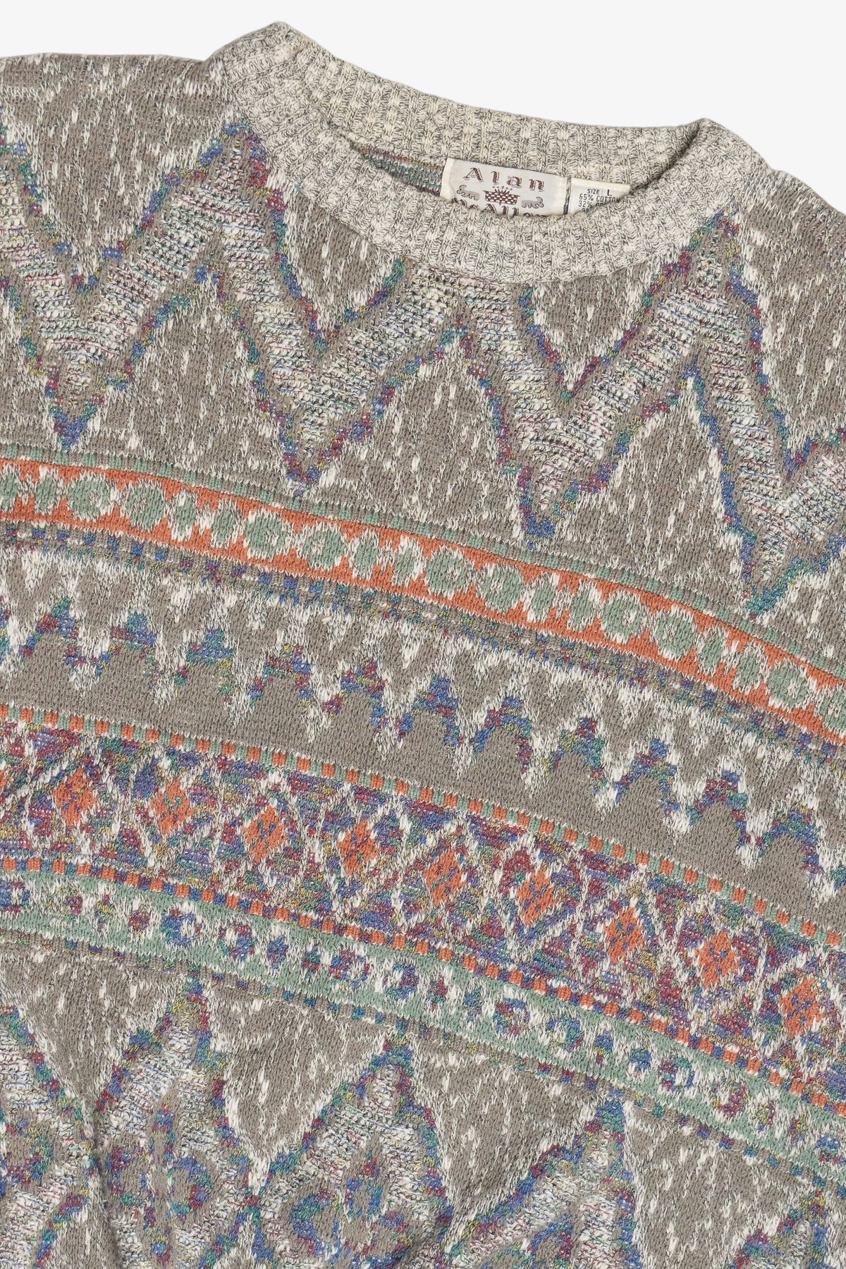 Vintage Pastel Fair Isle Sweater (1980s)