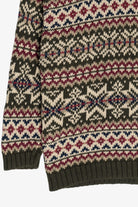 Vintage Abercrombie "The Big Sweater" Fair Isle Sweater (1990s)