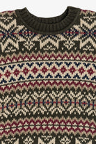 Vintage Abercrombie "The Big Sweater" Fair Isle Sweater (1990s)