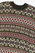 Vintage Abercrombie "The Big Sweater" Fair Isle Sweater (1990s)