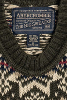 Vintage Abercrombie "The Big Sweater" Fair Isle Sweater (1990s)