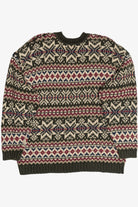 Vintage Abercrombie "The Big Sweater" Fair Isle Sweater (1990s)