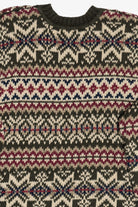 Vintage Abercrombie "The Big Sweater" Fair Isle Sweater (1990s)