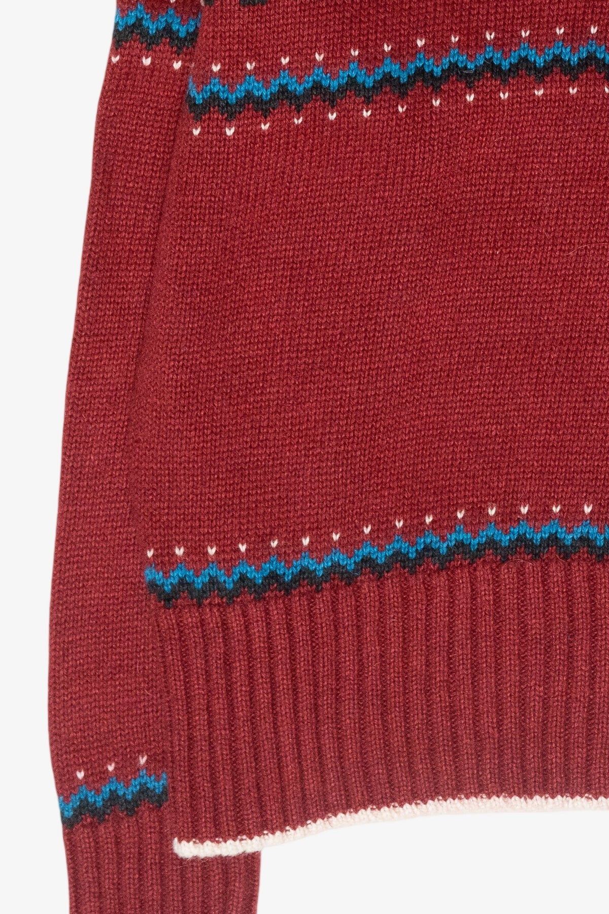 Evan-Picore Red Fair Isle Vintage Sweater (1990s)