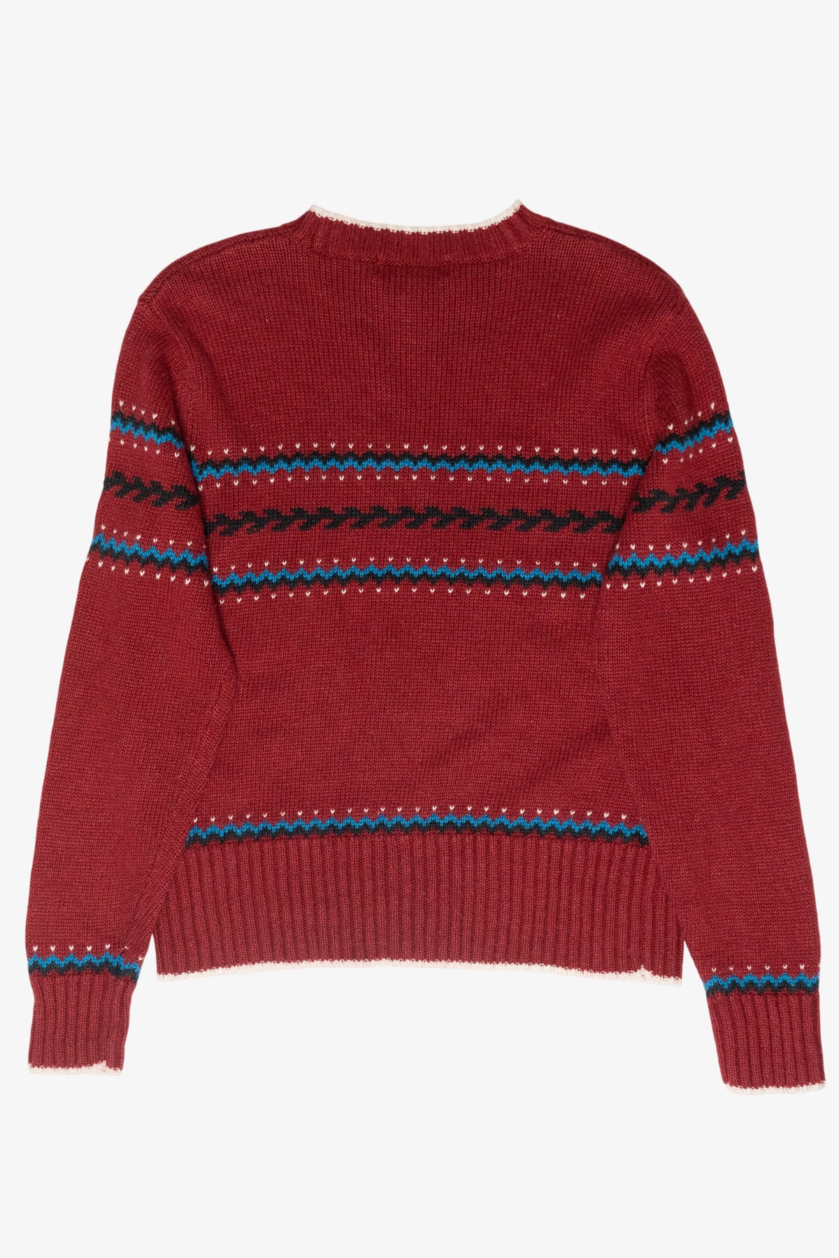 Evan-Picore Red Fair Isle Vintage Sweater (1990s)