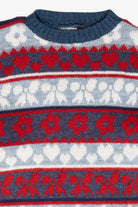 Huntington Ridge Vintage Blue Flowers Sweater (1990s)