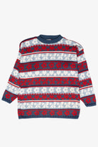 Huntington Ridge Vintage Blue Flowers Sweater (1990s)
