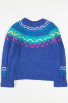 Bright Blue Fair Isle Sweater 726