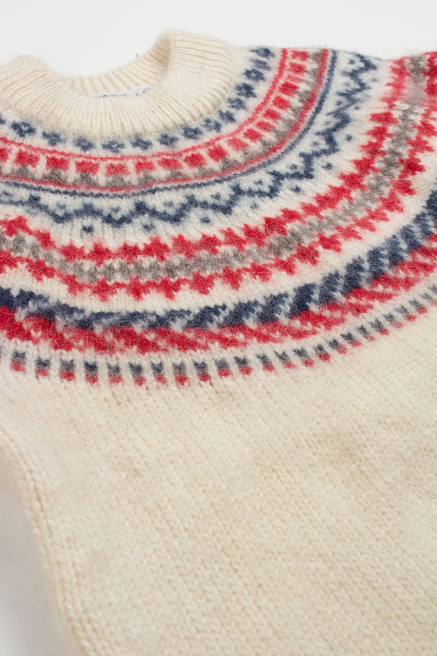 Vintage Viking Iceland Style Fair Isle Sweater 766