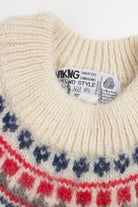 Vintage Viking Iceland Style Fair Isle Sweater 766