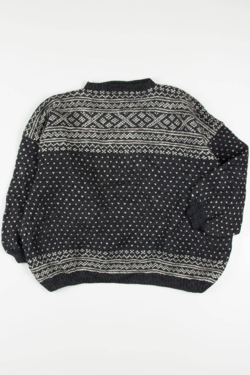 Vintage Oversized Fair Isle Sweater 777