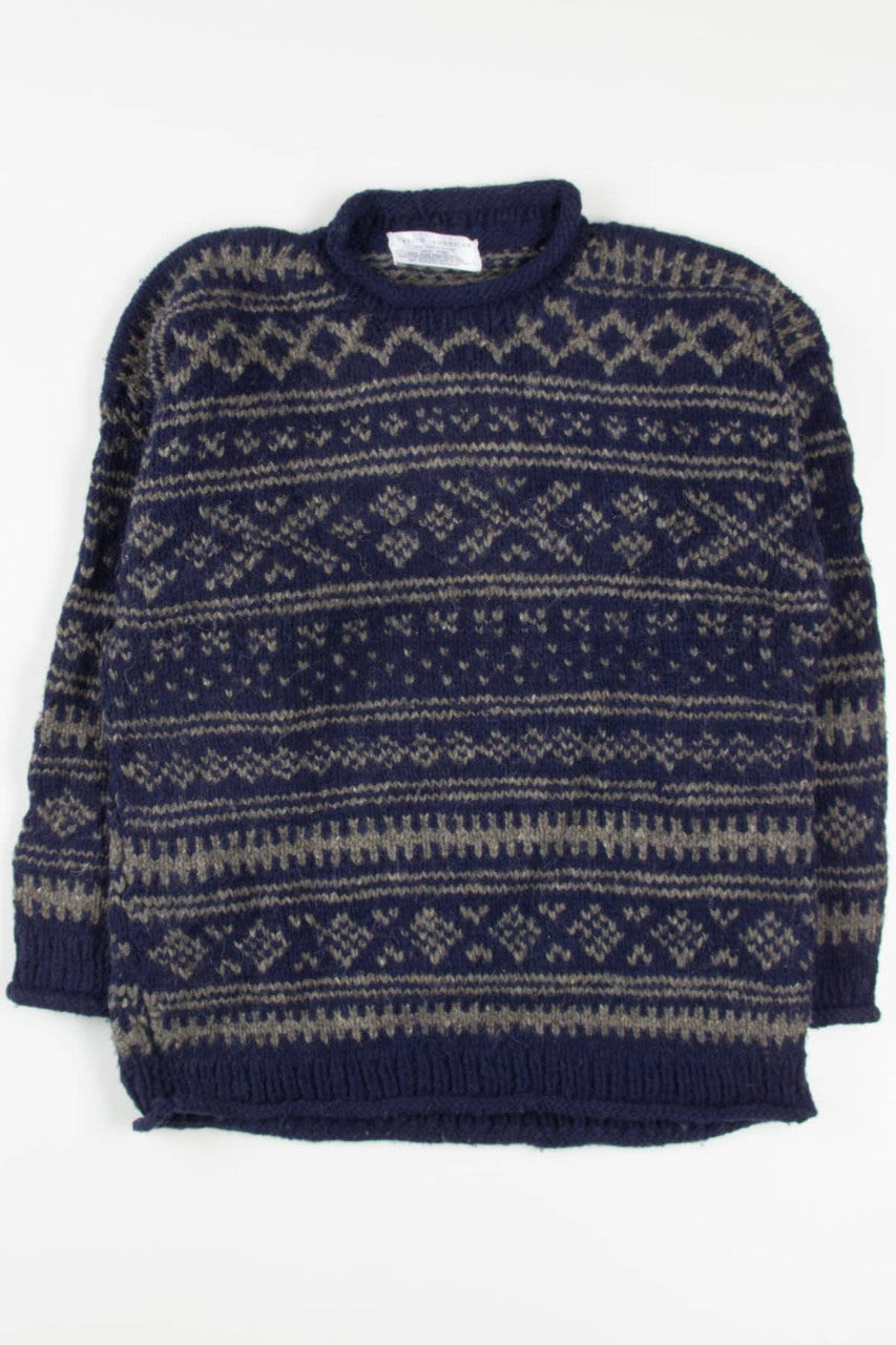 Vintage Native American Fair Isle Sweater 778