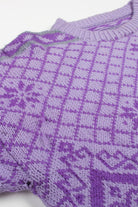 Vintage Lilac Fair Isle Sweater 780