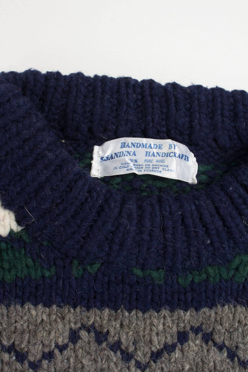 Vintage Sisandini Handcrafts Big Knit Sweater 781