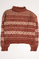 Terracotta  Fair Isle Sweater 800