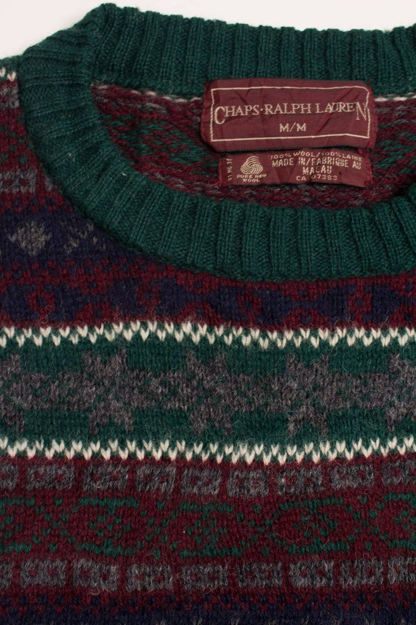 Chaps Ralph Lauren Fair Isle Sweater 801