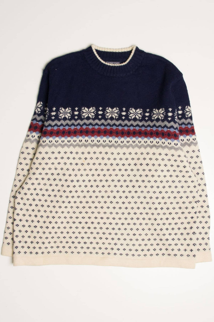 Vintage Lands' End Fair Isle Sweater 807