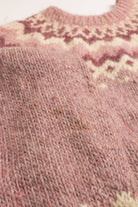 Vintage Pink Fair Isle Sweater 809