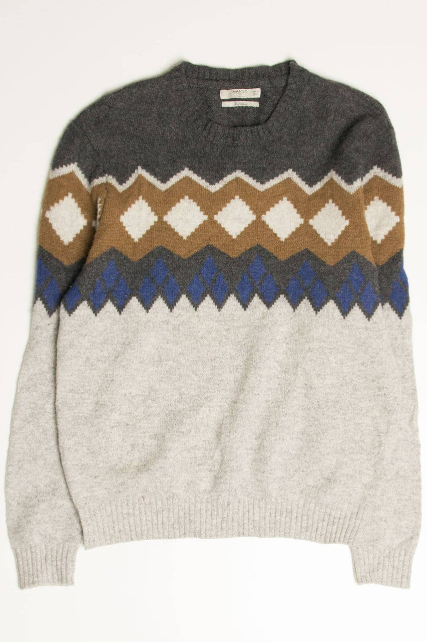 Mango Men Fair Isle Sweater 810