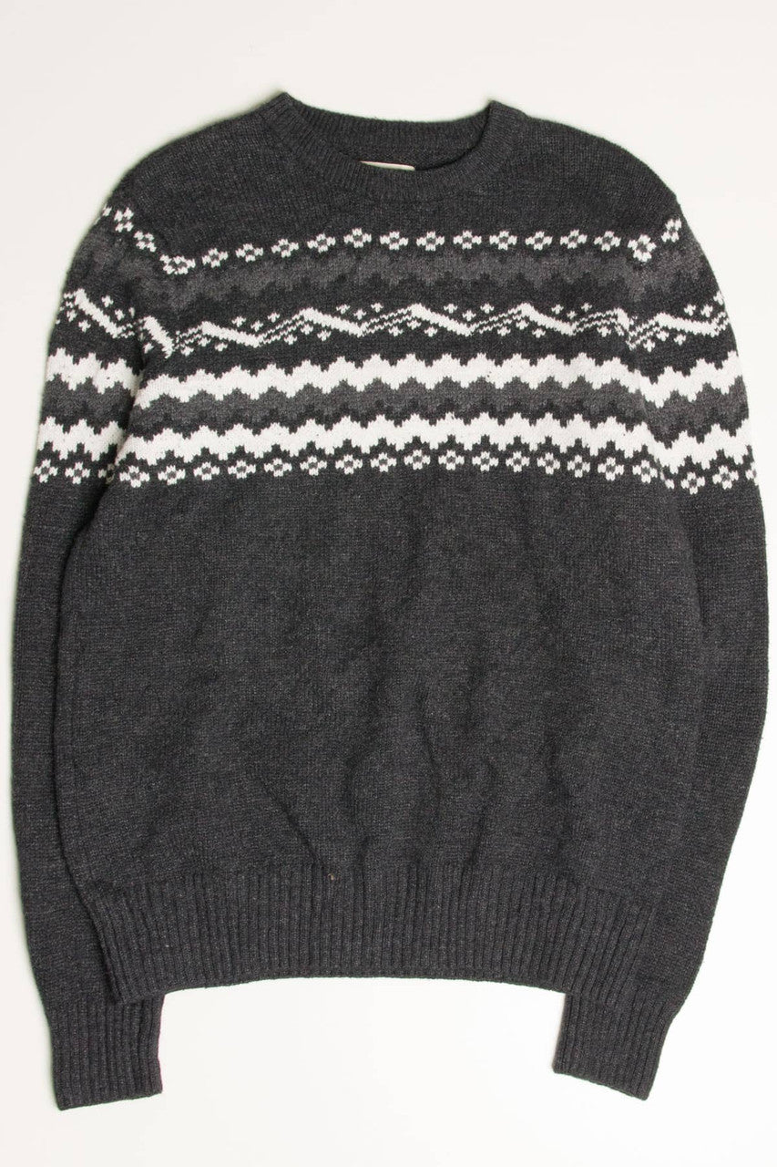 Charcoal Fair Isle Sweater 811