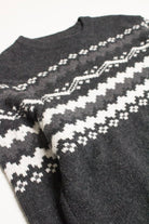 Charcoal Fair Isle Sweater 811