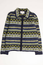 Pickett & Smith Zip Up Fair Isle Sweater 814