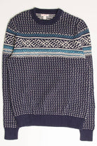 Navy Merona Fair Isle Sweater 818