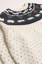 Sheep Pattern Fair Isle Sweater 820