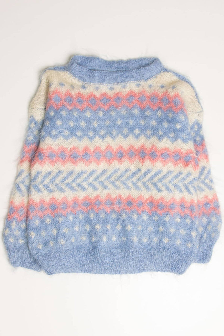 Vintage Eyelash Fair Isle Sweater 823
