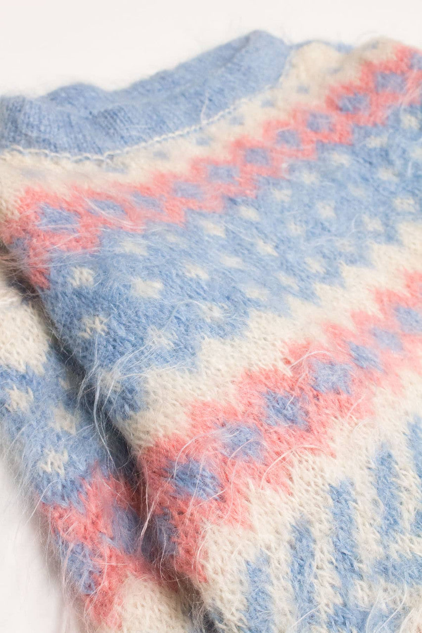 Vintage Eyelash Fair Isle Sweater 823