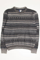 Charcoal Fair Isle Sweater 827