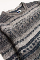 Charcoal Fair Isle Sweater 827